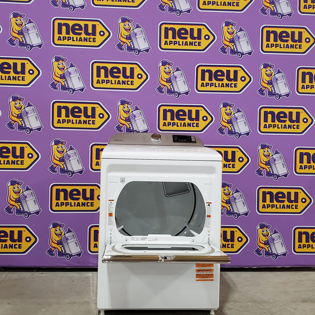 Maytag 5.3 cu. ft. Smart Top Load Washer with Extra Power MVW7232HW3 - Certified Refurbished and Maytag Smart 7.4 cu. ft. Electric Dryer with Extra Power and Advanced Moisture Sensing 16074 - MED6230HW - Scratch & Dent (Minor)