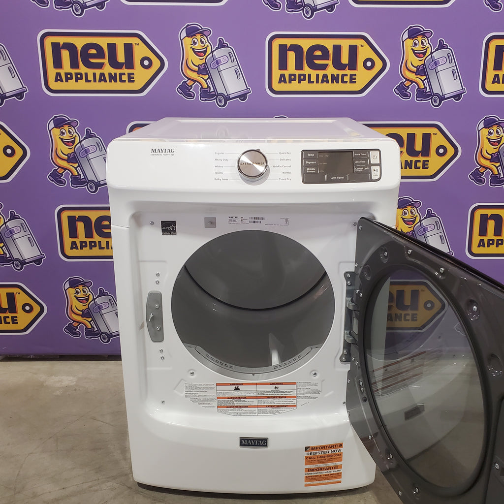 Pictures of Maytag Front Load 7.3 Cu. Ft. Electric Dryer with Extra Power and Quick Dry Cycle 22133SD195 - MED5630HW - Scratch & Dent (Minor) - Neu Appliance Outlet - Discount Appliance Outlet in Austin, Tx