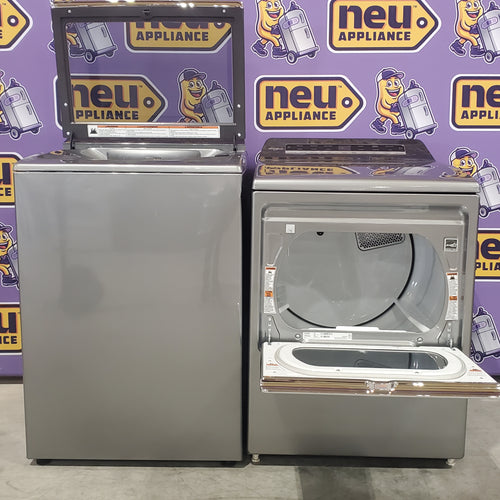 Whirlpool Top Load 5.2 Cu. Ft. Washer with Removable Agitator WTW8127LC - Scratch & Dent (Minor) and Whirlpool Electric 7.4 Cu. Ft. Dryer with Moisture Sensor 16060 - WED8127LC - Scratch and Dent (Minor)