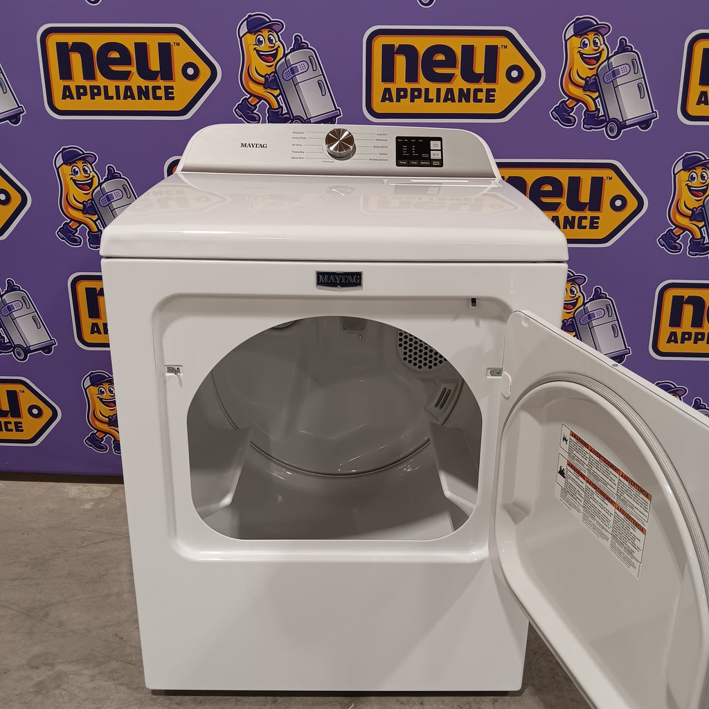 Pictures of Maytag 7.0 cu ft Electric Dryer with Moisture Sensing and Quick Dry Cycle 30131SD5 - MED6200KW - Scratch & Dent (Minor) - Neu Appliance Outlet - Discount Appliance Outlet in Austin, Tx