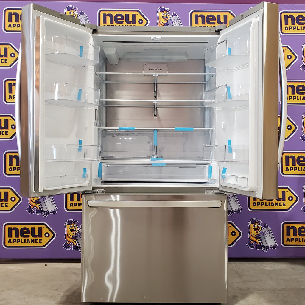 Pictures of LG 27 cu. ft. Smart Counter-Depth MAX™ French Door Refrigerator with Linear Cooling™ and Internal Water Dispenser LRFLC2706S - Scratch & Dent (Minor) - Neu Appliance Outlet - Discount Appliance Outlet in Austin, Tx