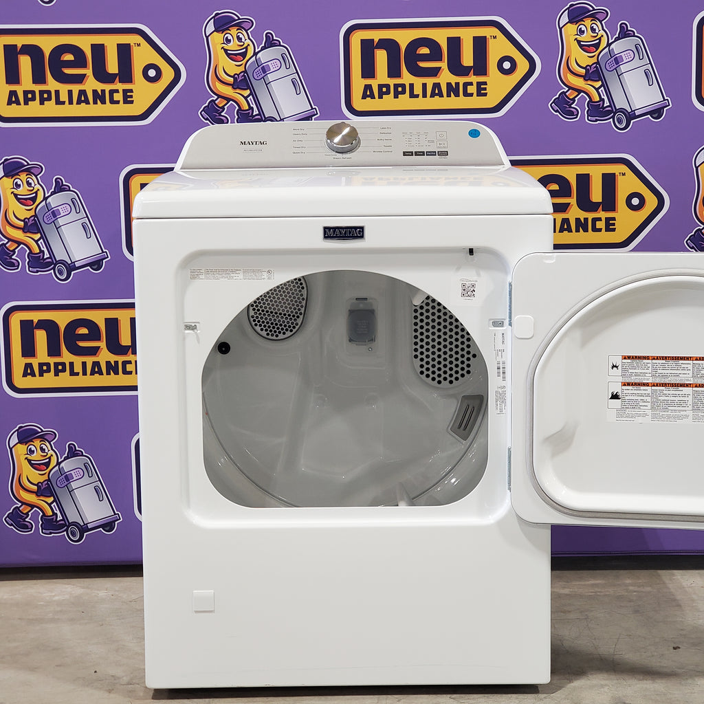 Pictures of Maytag White Pet Pro Gas 7.0 Cu. Ft. Dryer with Moisture Sensing and Steam Refresh Cycle MGD6500MW - Open Box - Neu Appliance Outlet - Discount Appliance Outlet in Austin, Tx