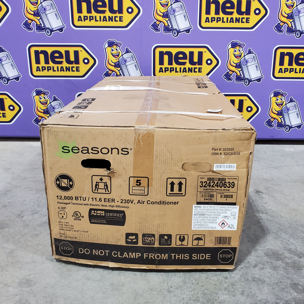 Pictures of Seasons 12,000 BTU Packaged Terminal Air Conditioning (PTAC) 230 Volt, 20 Amp tstSA87 - SP12EA2-20 - - Neu Appliance Outlet - Discount Appliance Outlet in Austin, Tx