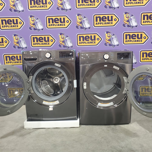 LG Smart Front Load 4.5 Cu. Ft. Washer with TurboWash 360 Technology WM4000HBA - New in Box and LG Smart Wi-Fi Enabled Front Load Electric 7.4 Cu. Ft. Dryer with TurboSteam and Built-In Intelligence 16070 - DLEX4000B - Scratch & Dent (Minor)