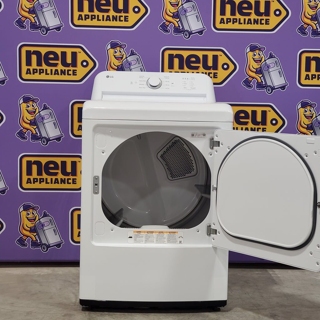 Pictures of LG 7.3 Cu. Ft. Electric Rear Control Ultra Large Capacity Dryer in White with Sensor Dry DLE6100W - Open Box - Neu Appliance Outlet - Discount Appliance Outlet in Austin, Tx