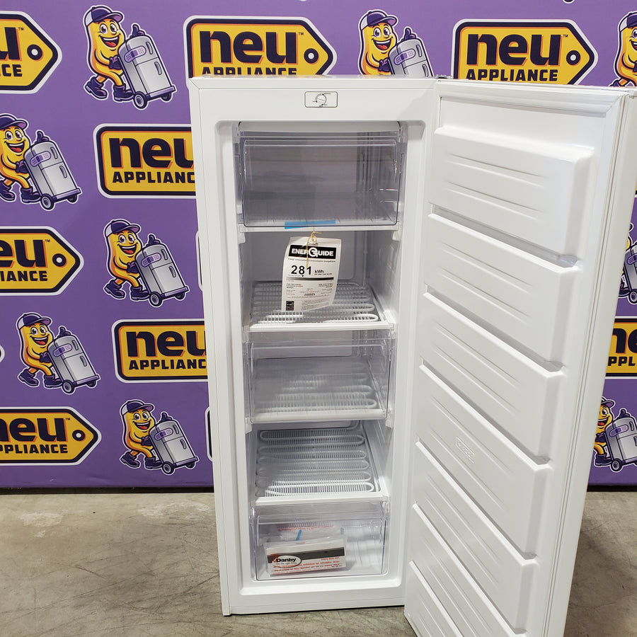 Danby 6.0 cu. ft. Manual Defrost Upright Freezer in White DUFM060B2WDB - Scratch & Dent (Minor)