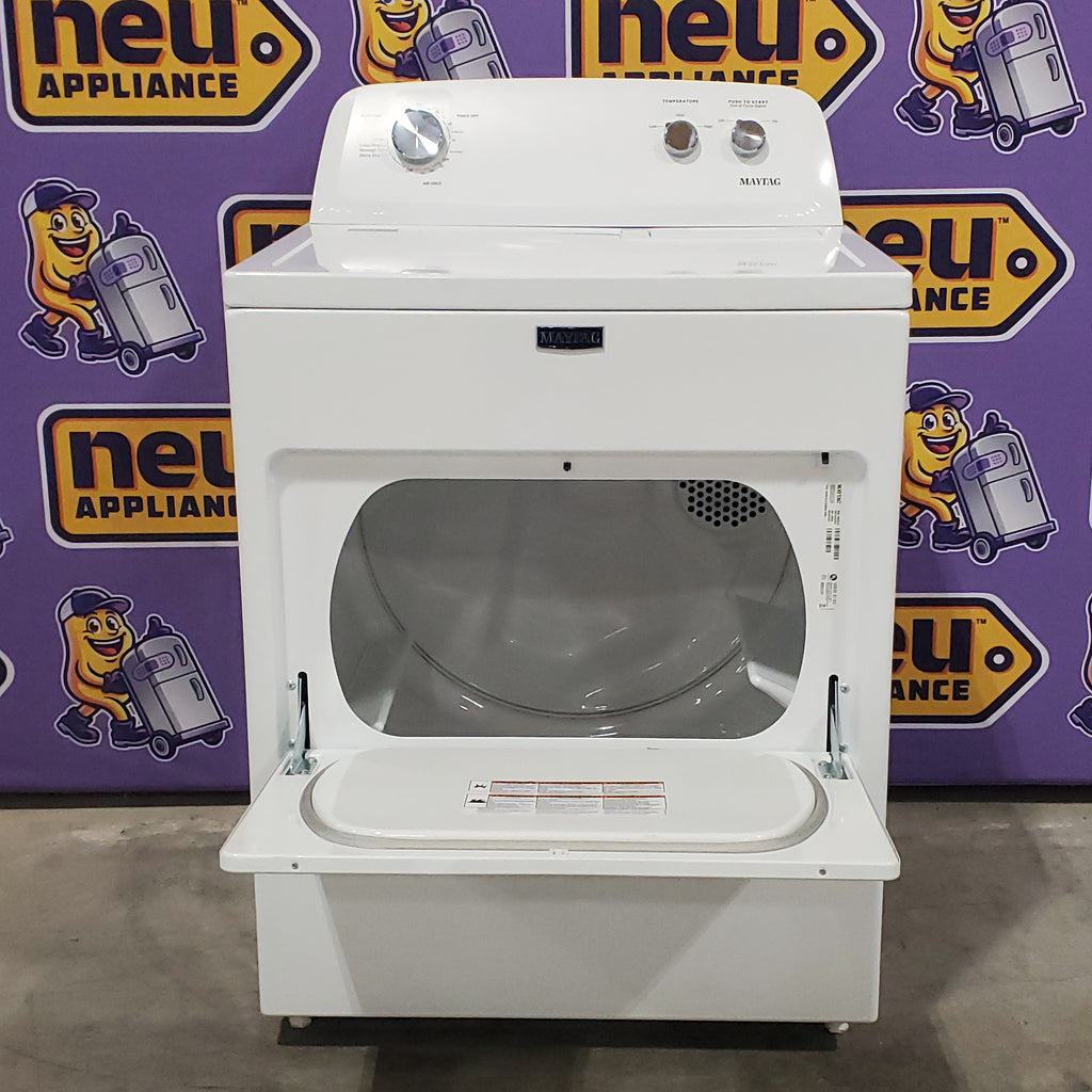 Pictures of Maytag Top Load 3.8 cu. ft. Washer with Deep Fill and Quick Wash Cycle MVW4005SW - Open Box and Maytag Top Load Electric Wrinkle Prevent 7.0 cu. ft. Dryer with Auto Dry 16128 - MED4005SW - Open Box - Neu Appliance Outlet - Discount Appliance Outlet in Austin, Tx