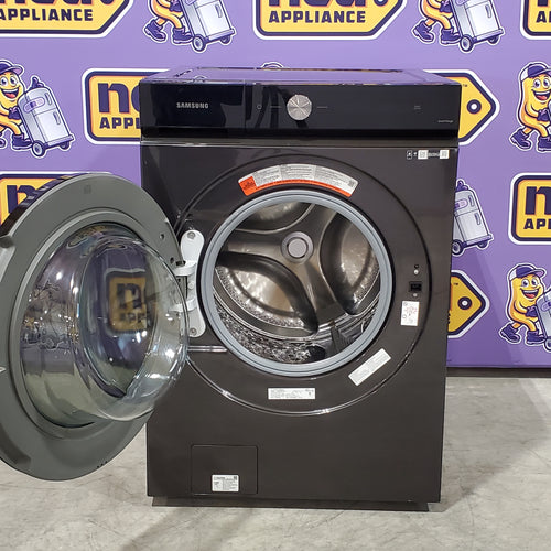 Samsung Bespoke 5.3 cu. ft. Ultra Capacity Front Load Washer with Super Speed Wash and AI Smart Dial in Brushed Black WF53BB8700AV - Scratch & Dent (Minor)