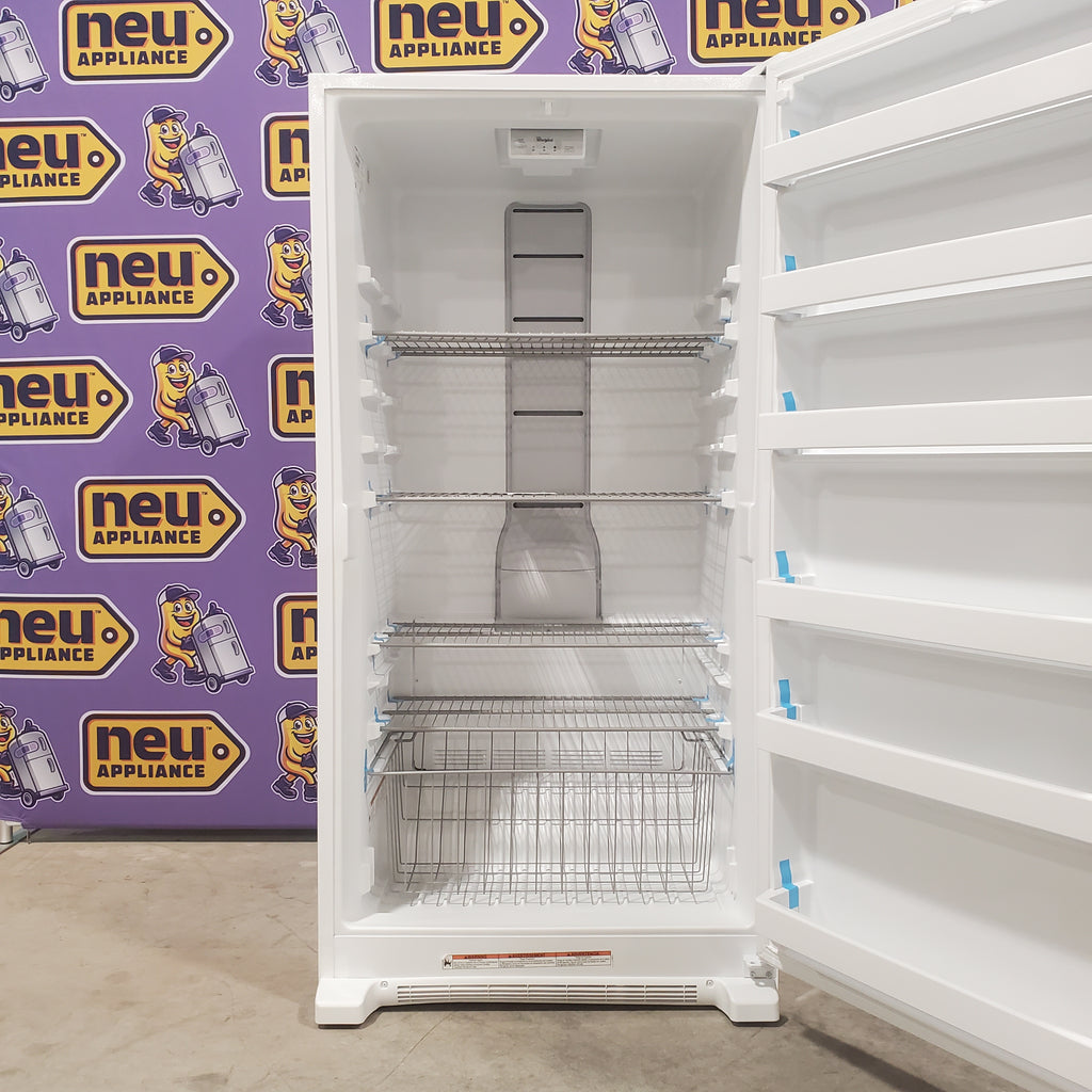 Pictures of Whirlpool 20 cu. ft. Upright Freezer with LED Lighting with Fast Freeze WZF34X20DW - Scratch and Dent (Minor) - Neu Appliance Outlet - Discount Appliance Outlet in Austin, Tx
