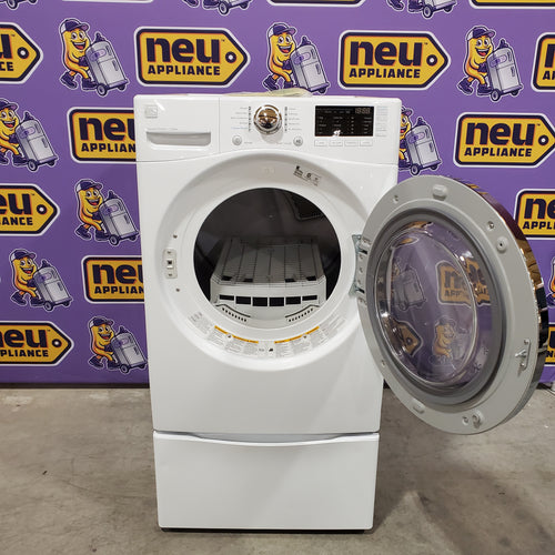 Kenmore 27-Inch 7.4 Cu Ft Electric Dryer Machine with Steam in White 6SD149 - 796.81382410 - Scratch & Dent (Minor)