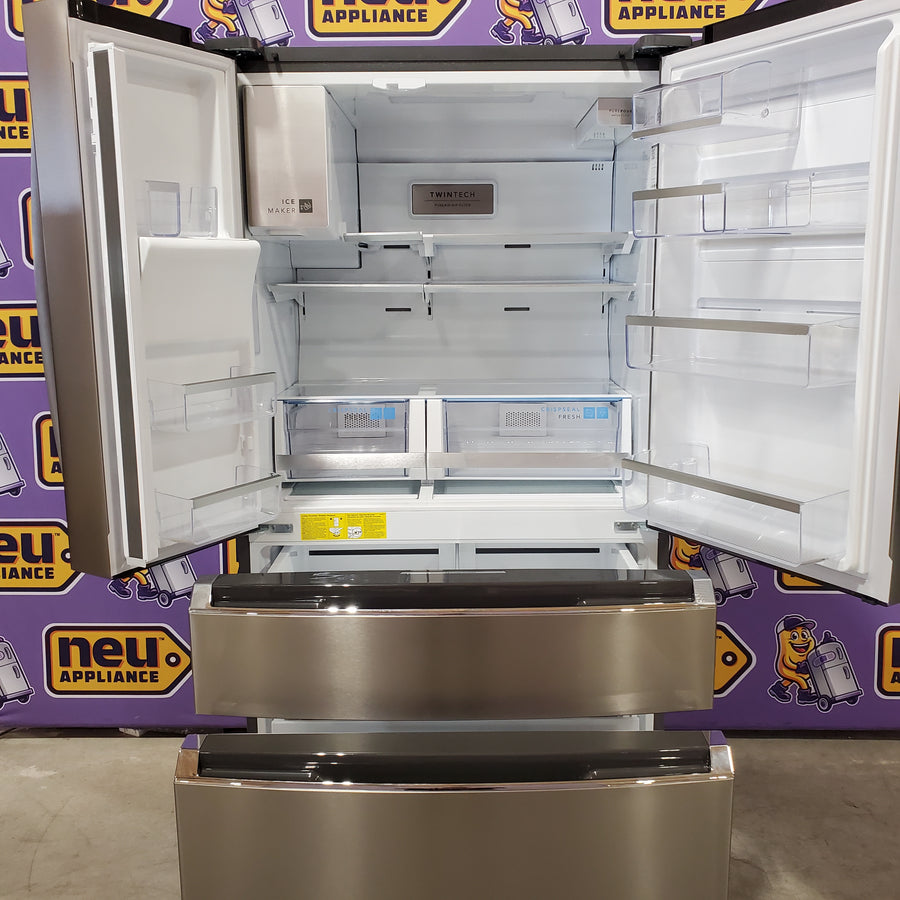 Frigidaire Gallery 22 Cu. Ft. 4-Door Counter-depth French Door Refrigerator with Ice Maker (Fingerprint Resistant Stainless Steel) ENERGY STAR 22132SD140 - GRMC2273CF - Scratch & Dent (Minor)