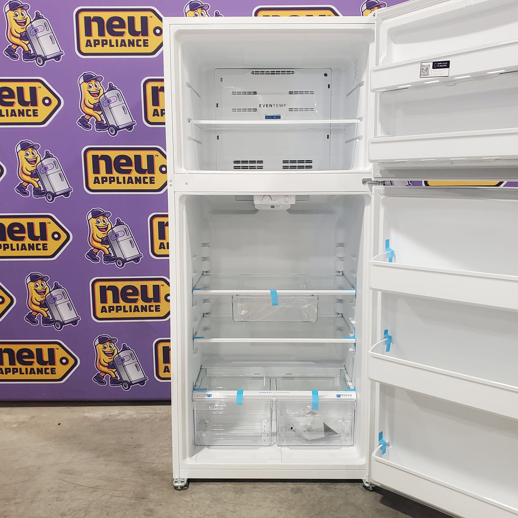 Pictures of Frigidaire 30 in. Width 18.3 cu. ft. Top Freezer Refrigerator with EvenTemp Cooling System in White 3SD951 - FFTR1835VW - Scratch & Dent (Minor) - Neu Appliance Outlet - Discount Appliance Outlet in Austin, Tx