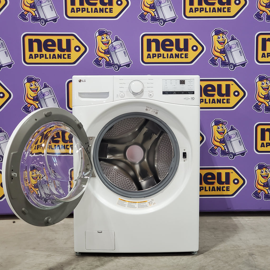 Pictures of LG White Ultra Large Capacity Front Load 4.5 Cu. Ft. Washer with ColdWash Technology WM3400CW - Scratch and Dent (Minor) - Neu Appliance Outlet - Discount Appliance Outlet in Austin, Tx