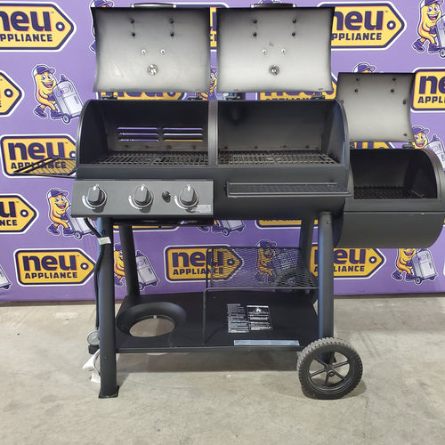 Oklahoma Joe's Canyon Black Liquid Propane and Charcoal Combo Grill 6SD140 - 24203004 - Scratch & Dent (Minor)