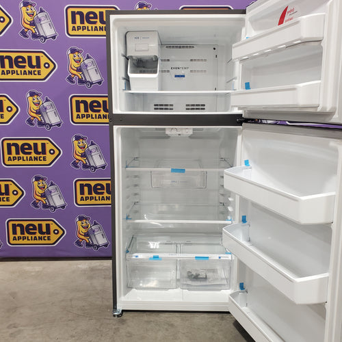 Pictures of Frigidaire 18 Cu. Ft. Garage Ready Top Freezer Refrigerator in Stainless Steel 20SD151 - FFHI1835VS - Scratch & Dent (Major) - Neu Appliance Outlet - Discount Appliance Outlet in Austin, Tx