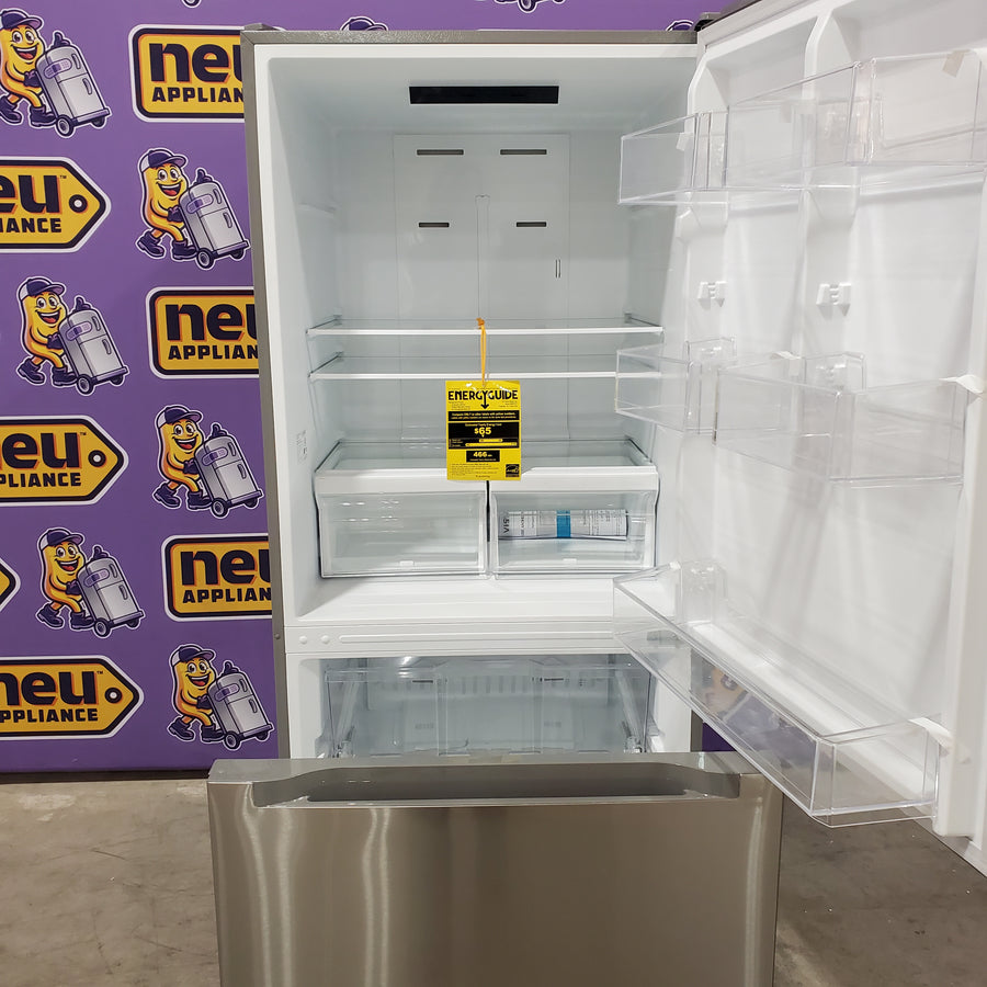 Vissani 18.7 cu. ft. Bottom Freezer Refrigerator in Stainless Steel MDBF18SS - Scratch & Dent (Major)