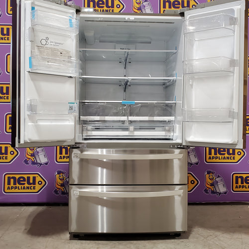 LG 27.8-cu ft 4-Door French Door Refrigerator with Dual Ice Maker in Fingerprint Resistant Steel 5SD197 - LRMXS2806S - Open Box