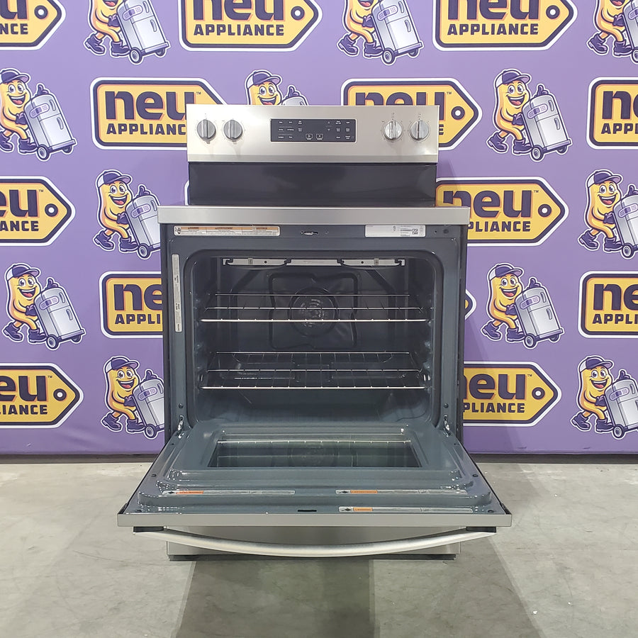 Whirlpool Energy Star Electric Range with Air Cooking Technology, No Preheat Air Fry, Air Baking and Self Clean WFES5030RZ - Open Box