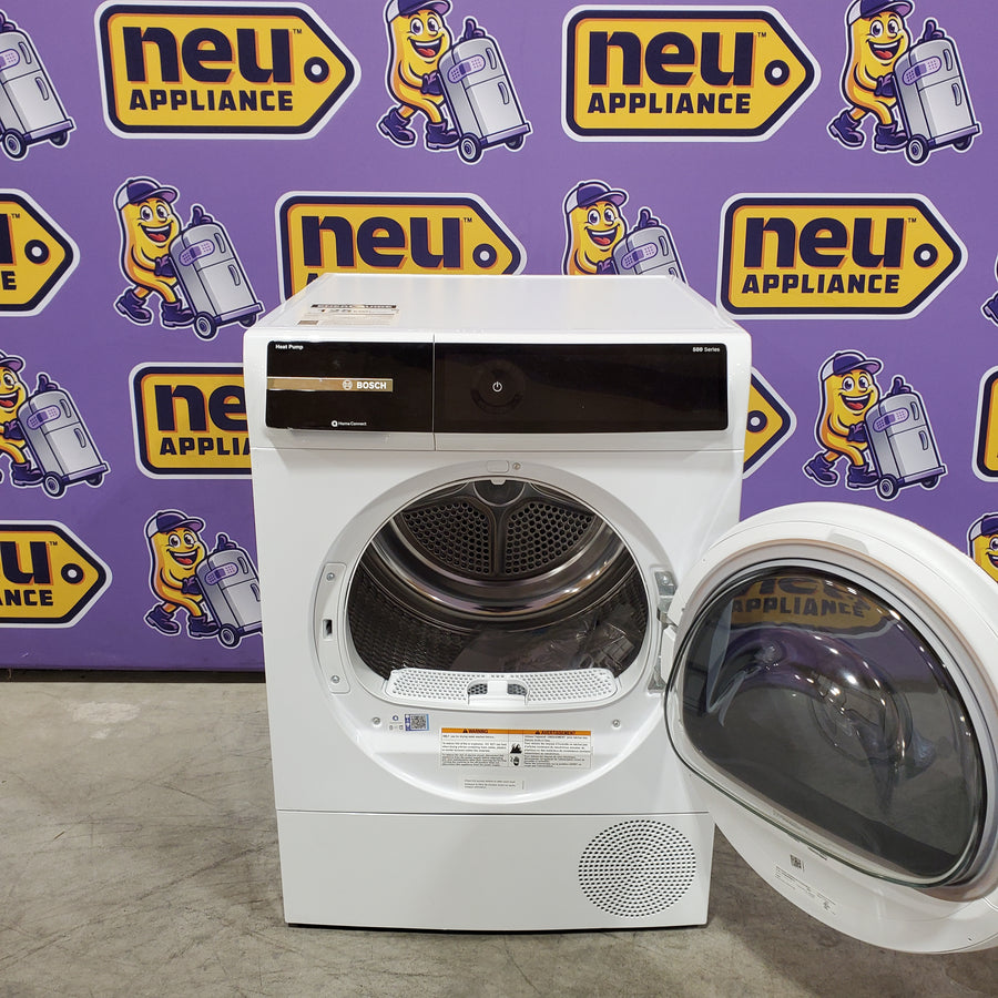 Bosch 500 Series 4-cu ft Stackable Ventless Electric Dryer with Steam Cycle in White 31135SD234 - WQB245B0UC - Scratch & Dent (Moderate)