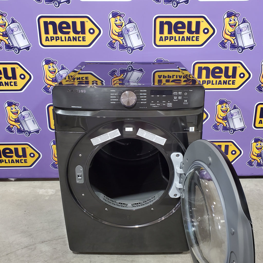 Pictures of Samsung Frontload Brushed Black7.5 Cu. Ft. Electric Dryer with Sensor Dry 31131SD53 - DVE45T6000V - Scratch & Dent (Minor) - Neu Appliance Outlet - Discount Appliance Outlet in Austin, Tx