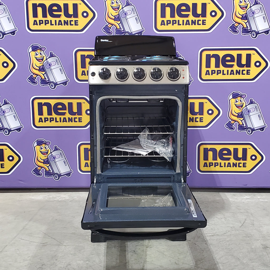 Pictures of Danby 20″ Wide Electric Range in Stainless Steel DER202BSS - Open Box - Neu Appliance Outlet - Discount Appliance Outlet in Austin, Tx