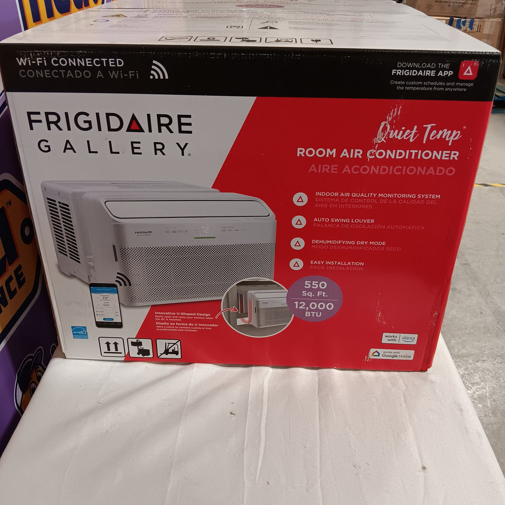 Frigidaire Gallery 12,000 BTU U-Shape Window Room Air Conditioner with Inverter and Wi-Fi (Energy Star) 3SD571 - GHWQ125WD1 - New in Box
