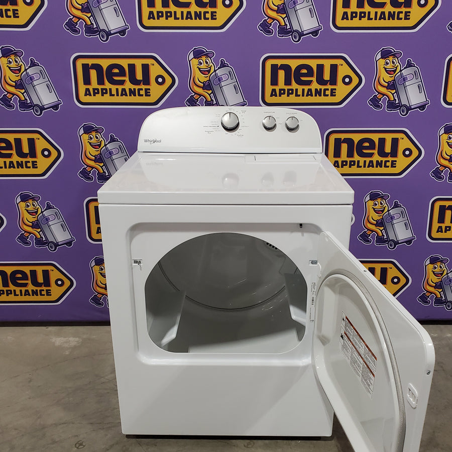 Whirlpool White Electric Extra Large 7.0 Cu. Ft. Dryer with Wrinkle Shield 22136SD350 - WED4815EW - Scratch & Dent (Moderate)