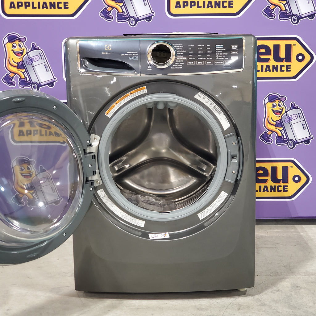 Pictures of Electrolux Titanium 600 Series Front Load 4.5 Cu. Ft. Washer with Smartboost ELFW7637AT and Optic Whites Cycle and Electrolux Titanium 600 Series 8.0 Cu. Ft. Dryer with Balanced Dry and Instant Refresh Cycle ELFE7637AT - Open Box - Neu Appliance Outlet - Discount Appliance Outlet in Austin, Tx