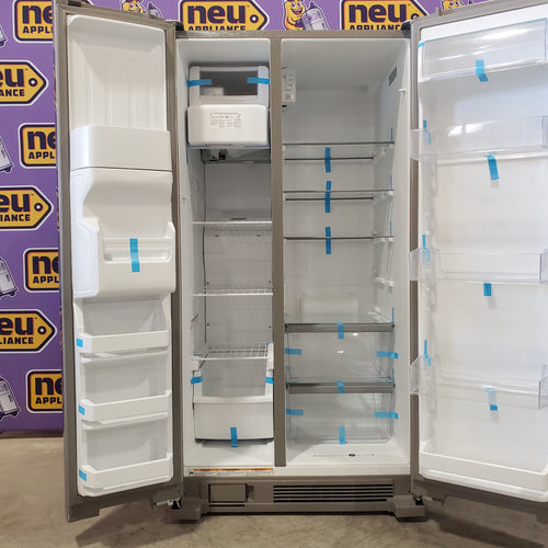 Pictures of Whirlpool 36" Wide 24 cu ft Capacity Side By Side Refrigerator with Ice and Water Dispenser in Fingerprint Resistant Stainless Steel WRS315SDHZ - Open Box - Neu Appliance Outlet - Discount Appliance Outlet in Austin, Tx