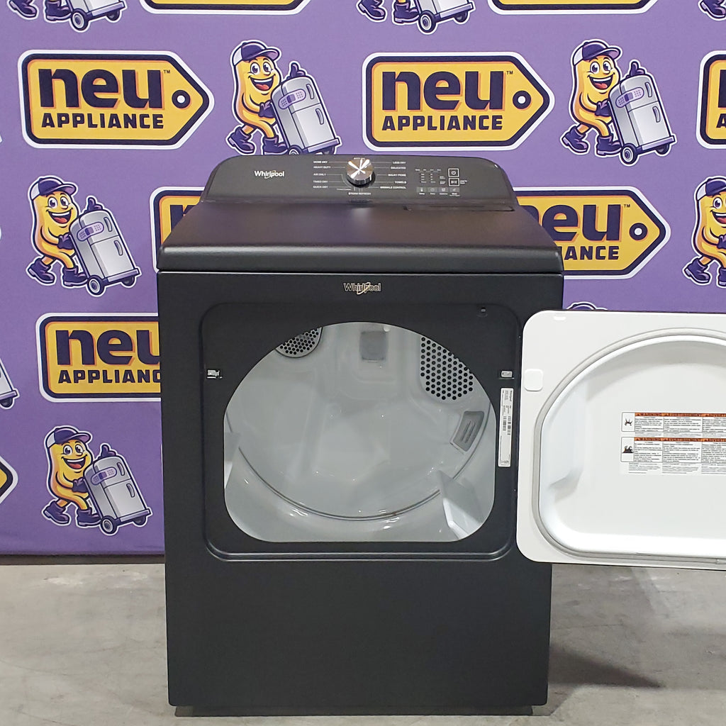 Pictures of Whirlpool Volcano Black Electric 7.0 Cu. Ft. Dryer with Steam Refresh Cycle and Moisture Sensor 6SD60 - WED6150PB - Open Box - Neu Appliance Outlet - Discount Appliance Outlet in Austin, Tx