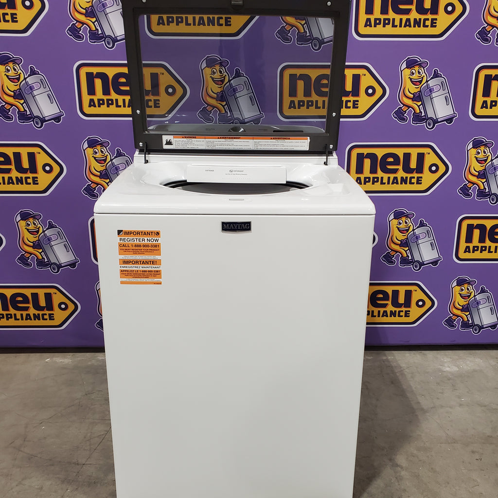 Pictures of Maytag Top Load 4.8 cu ft Washer with Deep Fill and Slow-Close Glass Lid 30131SD43 - MVW6200KW - Scratch & Dent (Minor) - Neu Appliance Outlet - Discount Appliance Outlet in Austin, Tx