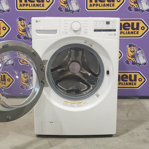 LG 4.5-cu ft High Efficiency Stackable Front-Load Washer (White) ENERGY STAR WM3400CW - Scratch and Dent (Minor)