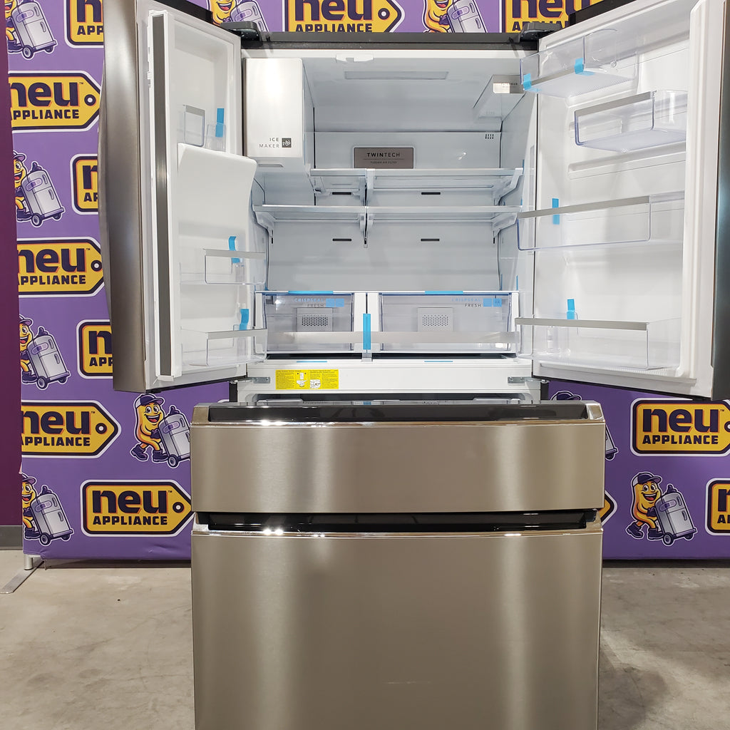 Pictures of Frigidaire Gallery 22 Cu. Ft. 4-Door Counter-depth French Door Refrigerator with Ice Maker (Fingerprint Resistant Stainless Steel) ENERGY STAR GRMC2273CF - Scratch and Dent (Major) - Neu Appliance Outlet - Discount Appliance Outlet in Austin, Tx