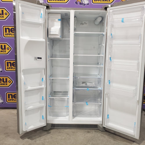 Frigidaire 22 Cu. Ft. Counter-Depth Side-by-Side Refrigerator in Stainless Steel 20SD011 - FRSC2333AS - Scratch & Dent (Minor)