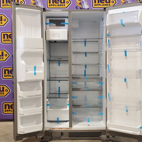 Pictures of Whirlpool Side By Side 36 In. Wide Refrigerator with Can Caddy and Frameless Glass Shelves WRS325SDHZ - Scratch and Dent (Minor) - Neu Appliance Outlet - Discount Appliance Outlet in Austin, Tx