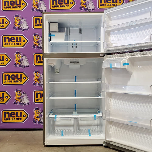 LG 33" Wide 24 cu ft Top Freezer Refrigerator with Internal Water Dispenser and LED Lighting 3SD735 - LRTLS2403S - Open Box