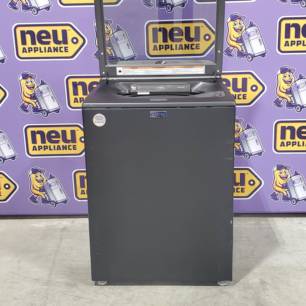 Maytag Volcano Black Top Load 4.7 Cu. Ft. Pet Pro Washer with Built-In Faucet 25SD113 - MVW6500MBK - Scratch & Dent (Minor)