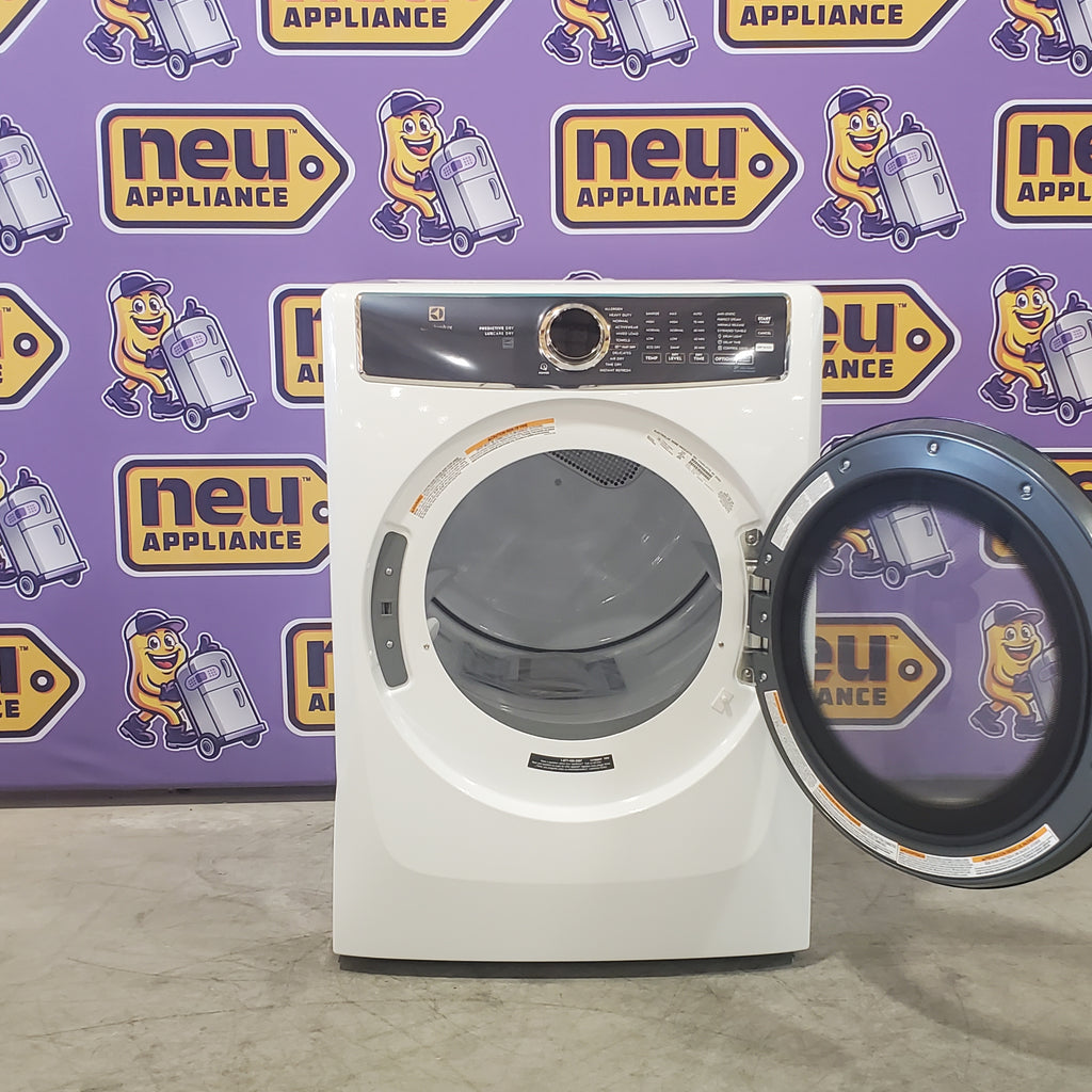 Electrolux 8.0 Cu. Ft. Front Load Perfect Steam™ Gas Dryer with LuxCare® Dry and Instant Refresh ELFG7626BW - Scratch & Dent (Minor)