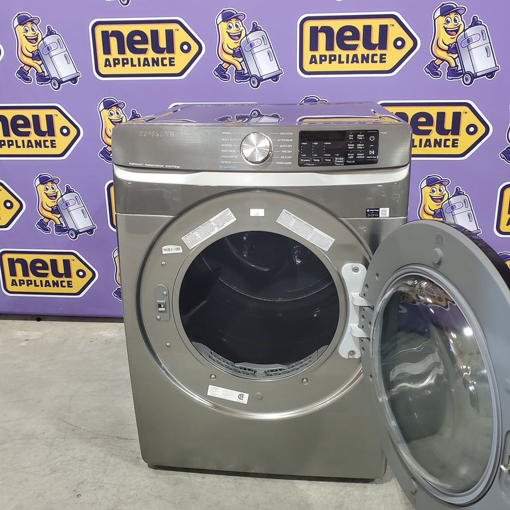 Samsung 7.5 cu. ft. Front Load Electric Dryer with Steam 25136SD620 - DVE45B6300P - Scratch & Dent (Minor)