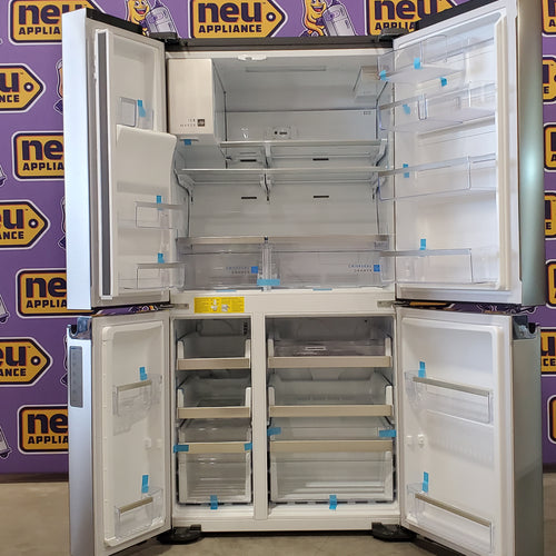 Pictures of Frigidaire Gallery 22 Cu. Ft. Counter-Depth 4-Door Energy Star Certified Refrigerator in Smudge-Proof Stainless Steel GRQC2255BF - Scratch & Dent (Minor) - Neu Appliance Outlet - Discount Appliance Outlet in Austin, Tx
