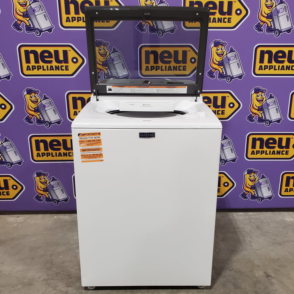 Pictures of Maytag Top Load 4.8 cu ft Washer with Deep Fill and Slow-Close Glass Lid 30131SD30 - MVW6200KW - Scratch & Dent (Minor) - Neu Appliance Outlet - Discount Appliance Outlet in Austin, Tx