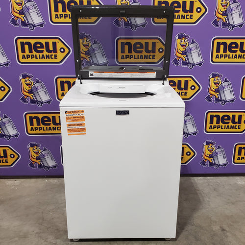 Maytag Top Load 4.8 cu ft Washer with Deep Fill and Slow-Close Glass Lid 30131SD30 - MVW6200KW - Scratch & Dent (Minor)