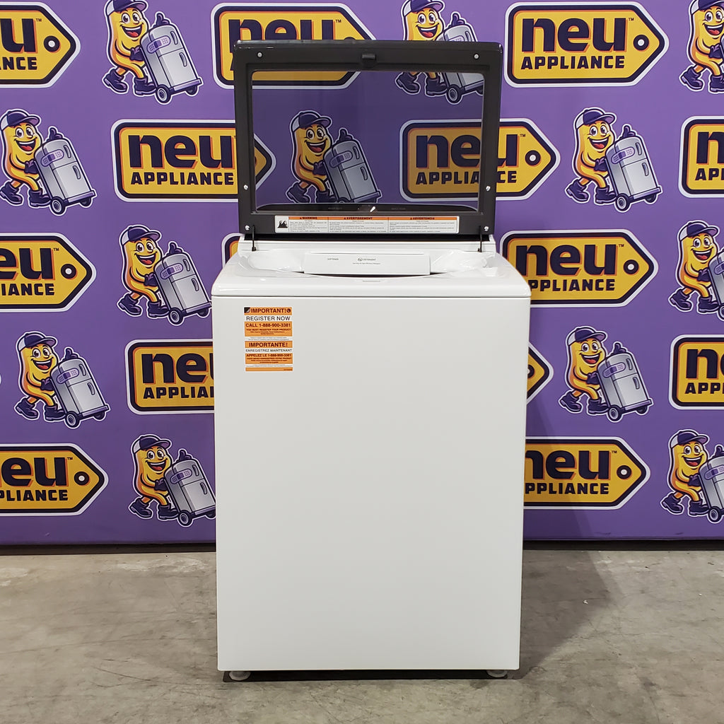 5.2–5.3 Cu. Ft. Whirlpool® Top Load Washer in White with Removable Agitator WTW6157PW - Open Box and 7.0 Cu. Ft. Whirlpool® Top Load Electric Dryer in White with Moisture Sensor 16079 - WED6150PW - Scratch & Dent (Minor)