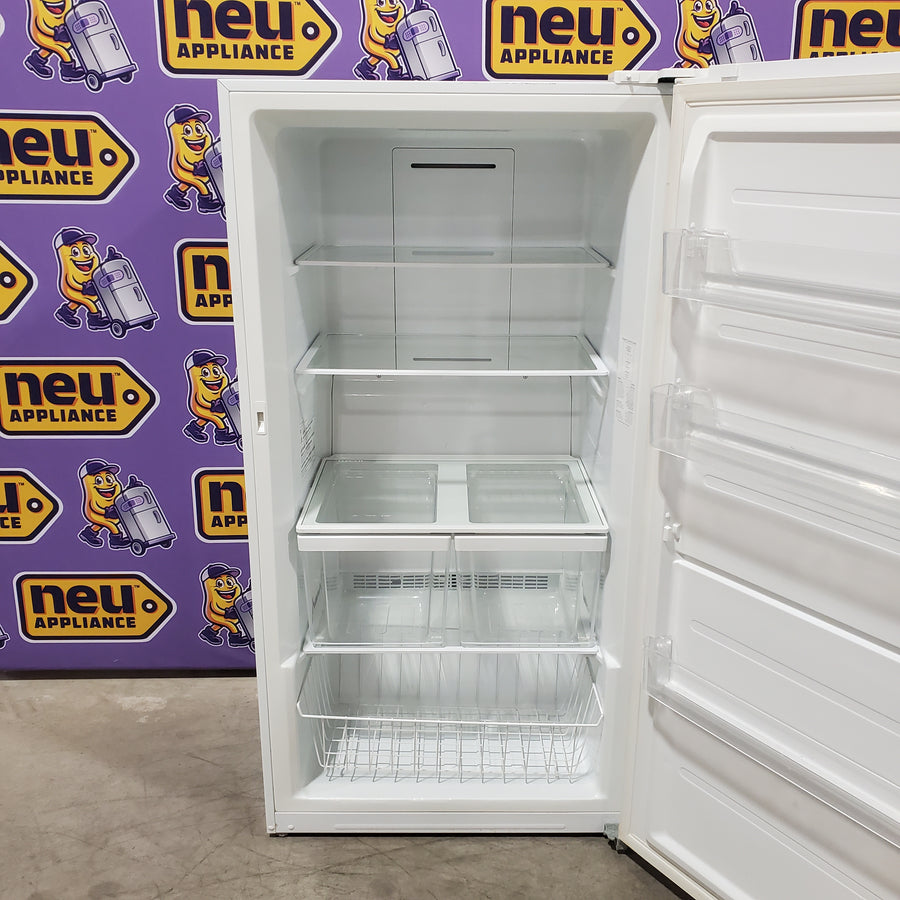 GE® ENERGY STAR® 17.3 Cu. Ft. Frost-Free Garage Ready Upright Freezer 31135SD269 - FUF17DLRWW - Scratch & Dent - Moderate
