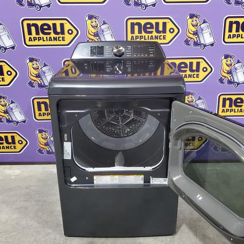 GE Profile™ ENERGY STAR® 7.4 cu. ft. Capacity Smart Aluminized Alloy Drum Electric Dryer with Sanitize Cycle and Sensor Dry 6SD64 - PTD70EBPTDG - Scratch & Dent (Minor)