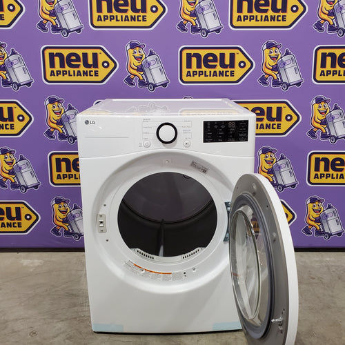 Pictures of LG 7.4 cu. ft. Vented Stackable Electric Dryer in White with Sensor Dry Technology 22231SD290 - DLE3470W - Scratch & Dent (Minor) - Neu Appliance Outlet - Discount Appliance Outlet in Austin, Tx