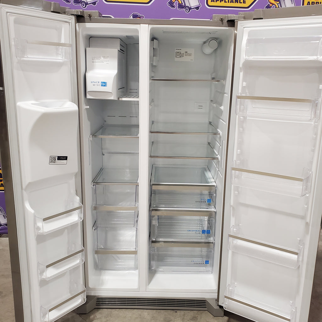 Pictures of Frigidaire Gallery Smudge Proof Stainless Steel 26 Cu. Ft. Side by Side Refrigerator with Bright LED Lighting 20231SD252 - GRSS2652AF - Scratch & Dent (Moderate) - Neu Appliance Outlet - Discount Appliance Outlet in Austin, Tx