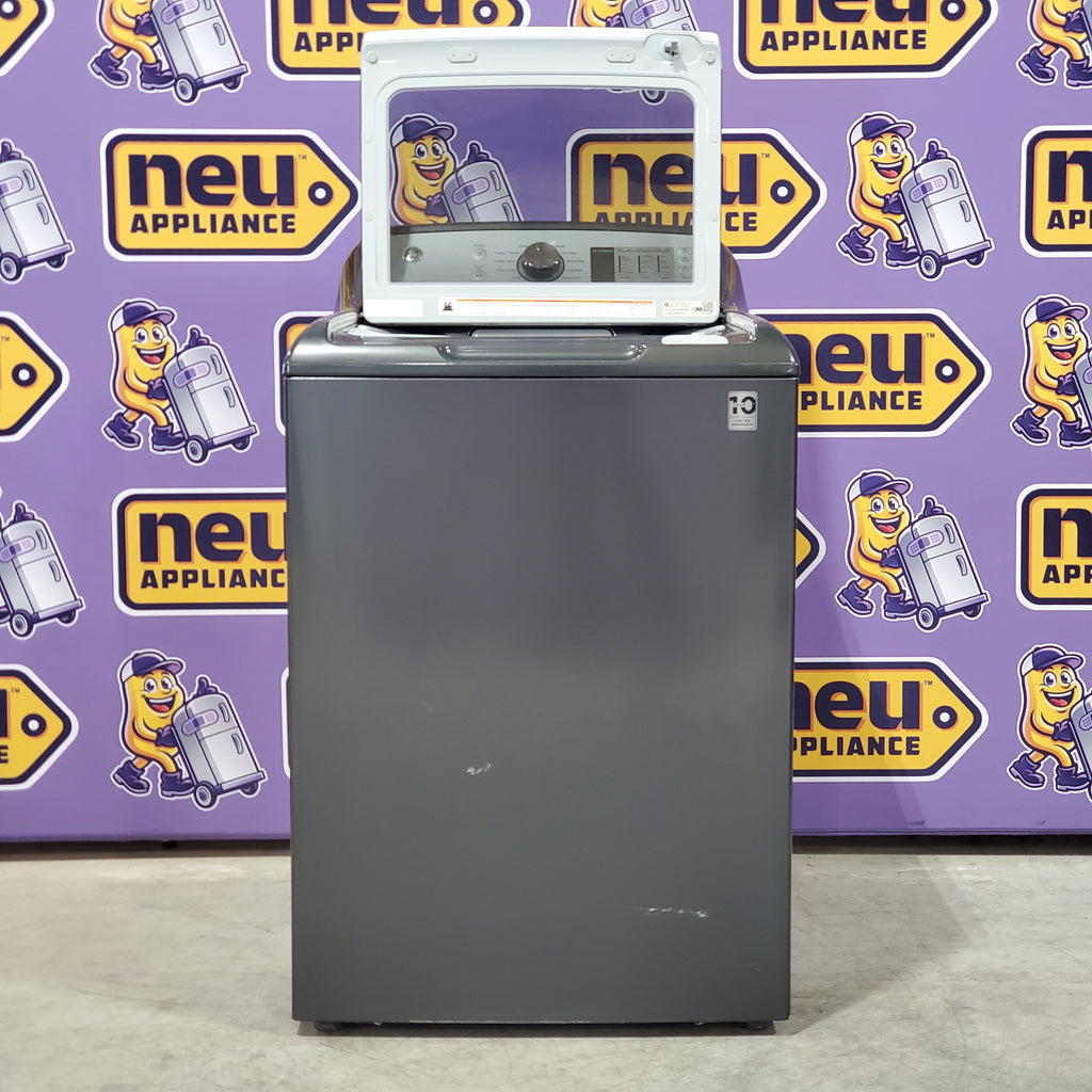 Pictures of GE ENERGY STAR® 4.5 cu. ft. Capacity Washer with Stainless Steel Basket GTW685BPLDG - Certified Refurbished and GE 7.4 cu. ft. Capacity Smart Electric Dryer with HE Sensor Dry GTD75ECPLDG - Certified Refurbished - Neu Appliance Outlet - Discount Appliance Outlet in Austin, Tx