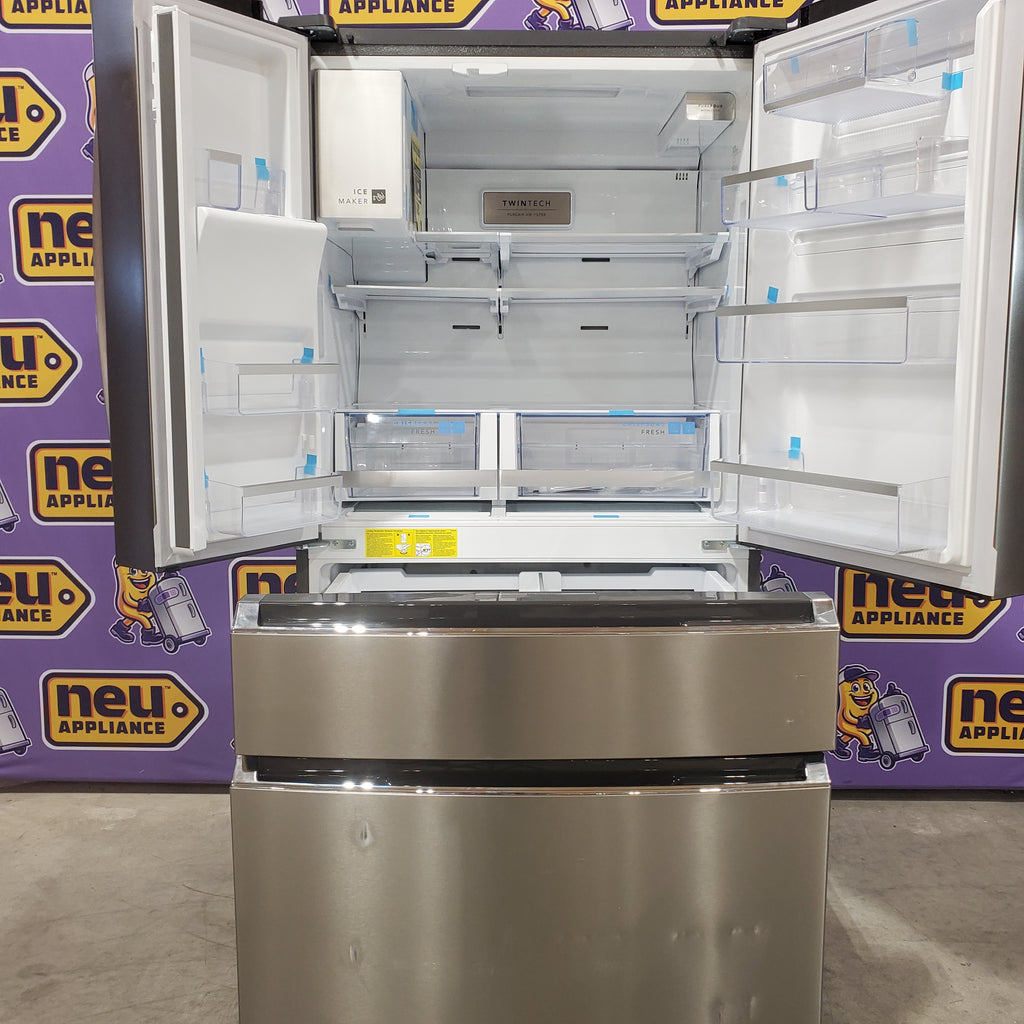 Pictures of Frigidaire Gallery 22 Cu. Ft. 4-Door Counter-depth French Door Refrigerator with Ice Maker (Fingerprint Resistant Stainless Steel) ENERGY STAR 20SD142 - GRMC2273CF - Scratch & Dent (Moderate) - Neu Appliance Outlet - Discount Appliance Outlet in Austin, Tx