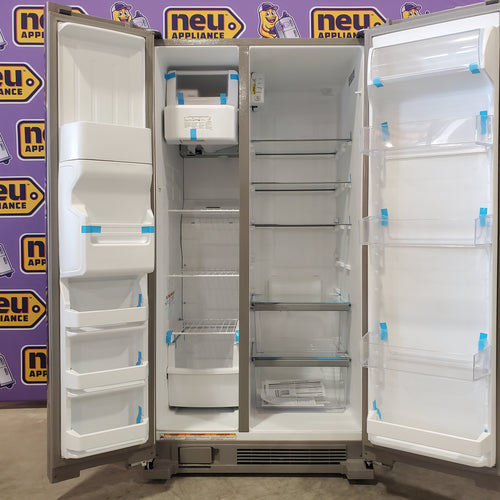 Pictures of Whirlpool 36" Wide 24 cu ft Capacity Side By Side Refrigerator with Ice and Water Dispenser in Fingerprint Resistant Stainless Steel WRS315SDHZ - Open Box - Neu Appliance Outlet - Discount Appliance Outlet in Austin, Tx